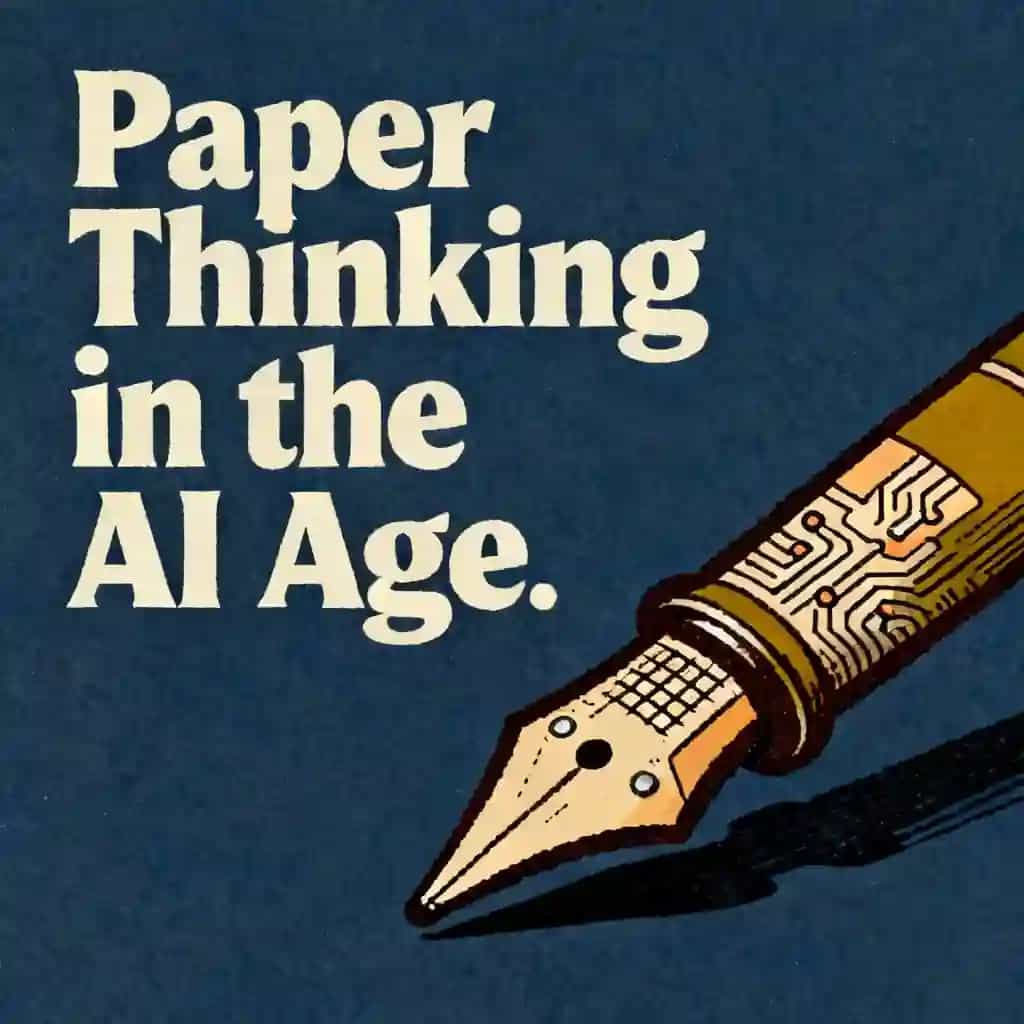 Buchcover von Thinking on Paper in the Age of AI