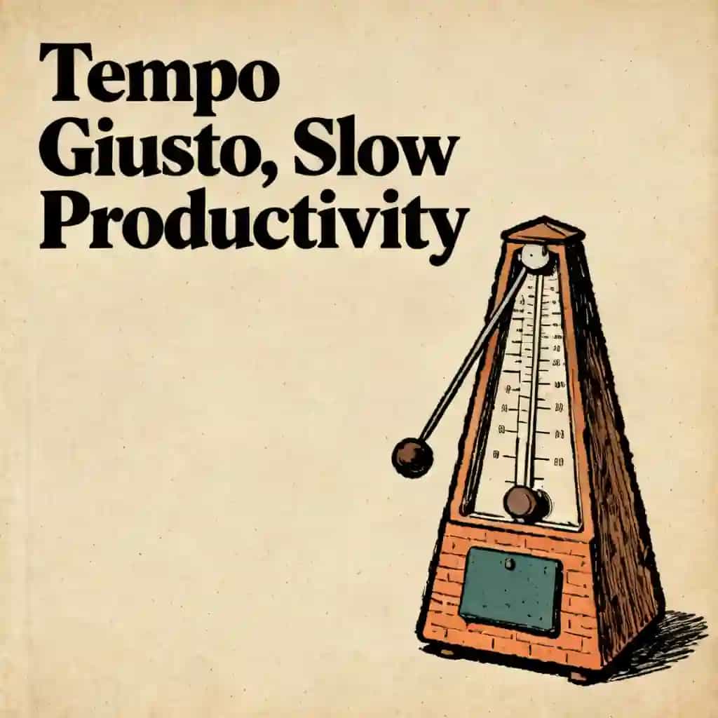 Slow Productivity and the Tempo Giusto book cover