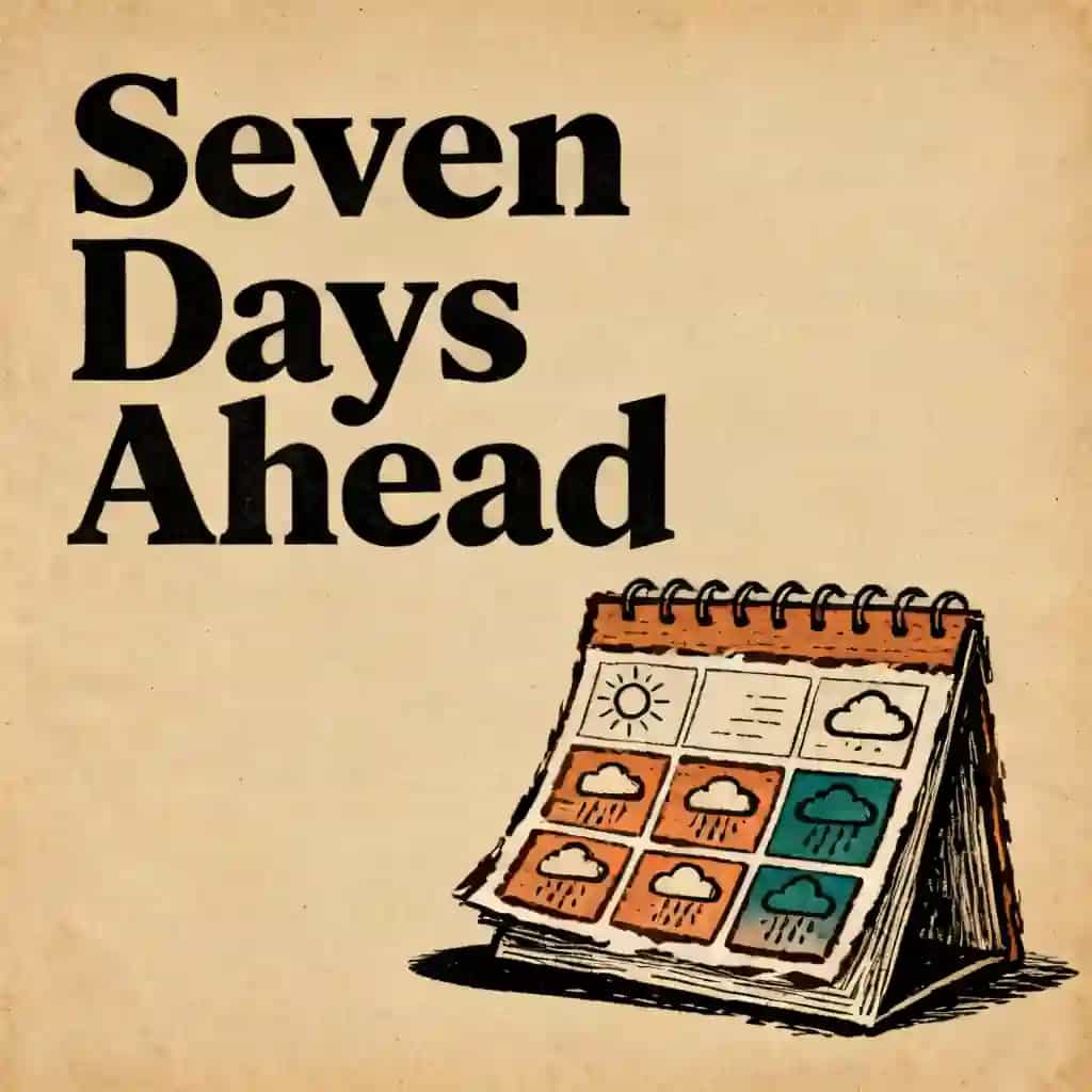 Portada del libro The Seven Day Forecast