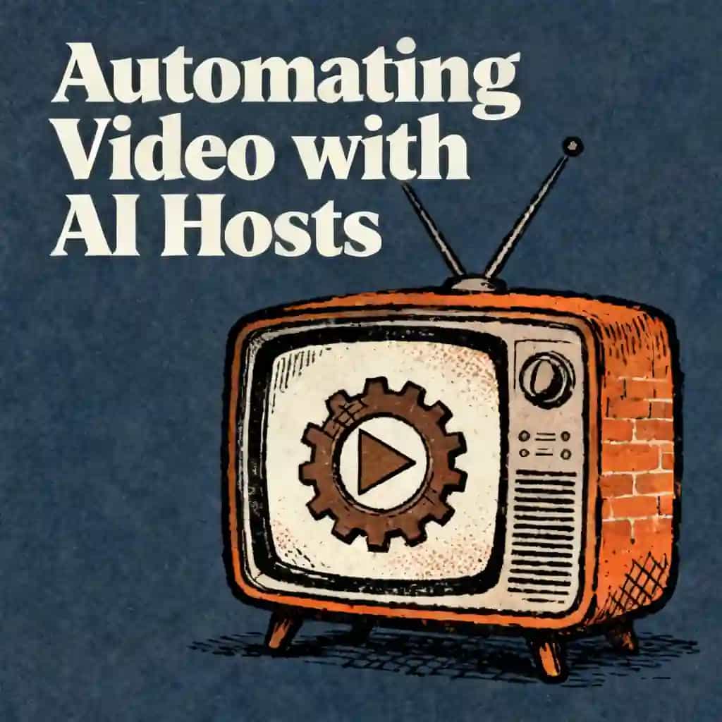 Automating video creation with AI presenters book cover