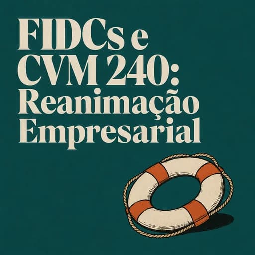 FIDCs e CVM 240: Crédito para Empresas em Recuperação Judicial