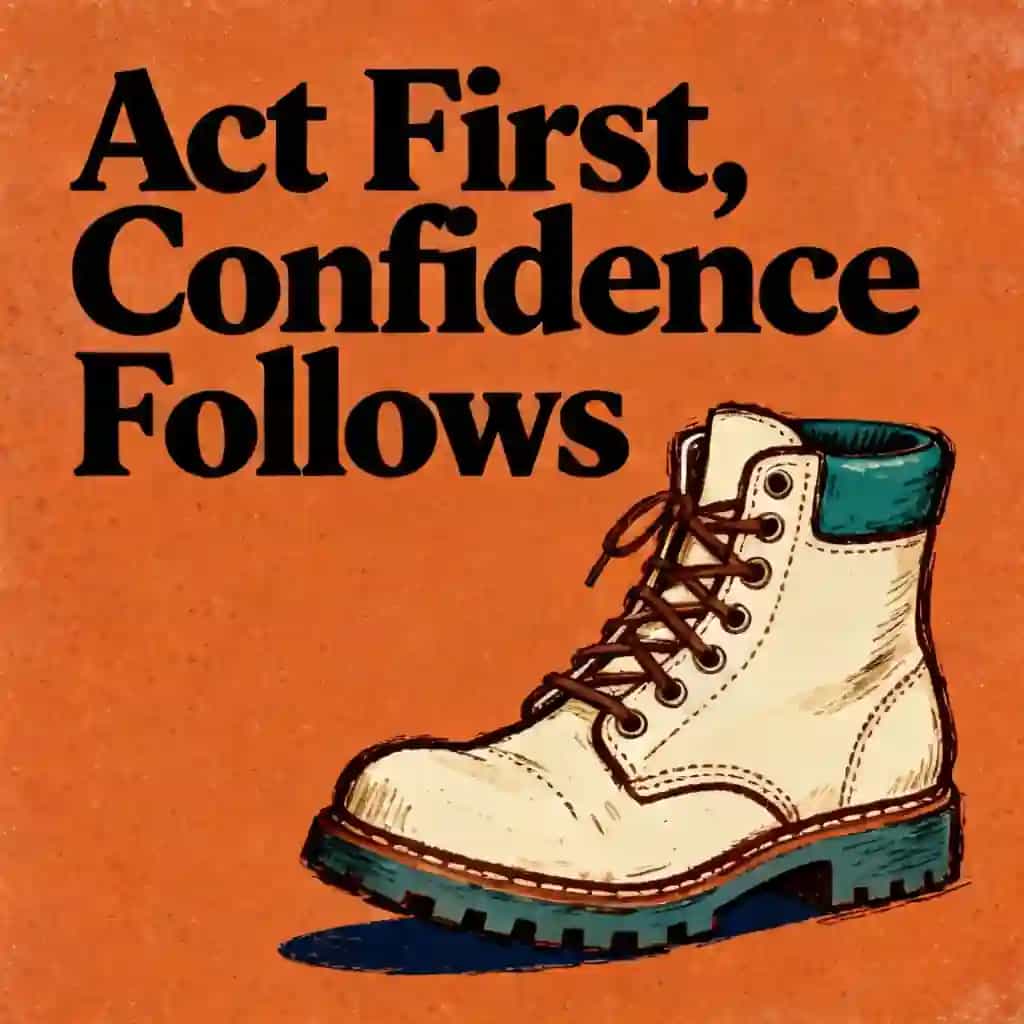 Copertina del libro Action Before Confidence