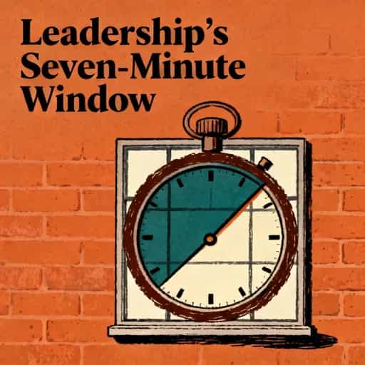Couverture du livre The Seven-Minute Leadership Window