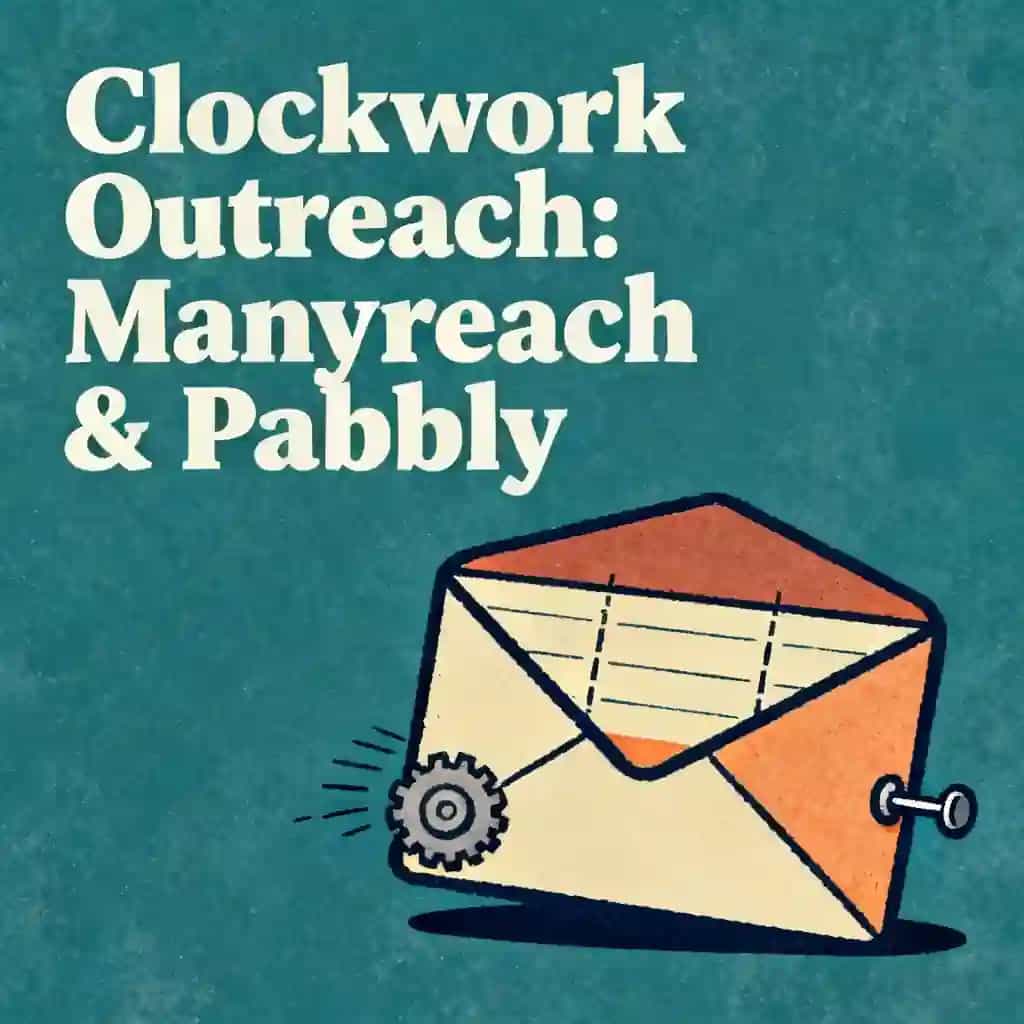 Copertina del libro Automated Outreach with Manyreach and Pabbly
