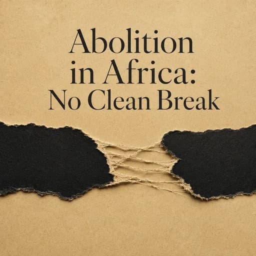 Abolition in Africa: The Myth of the Clean Break and Legal History