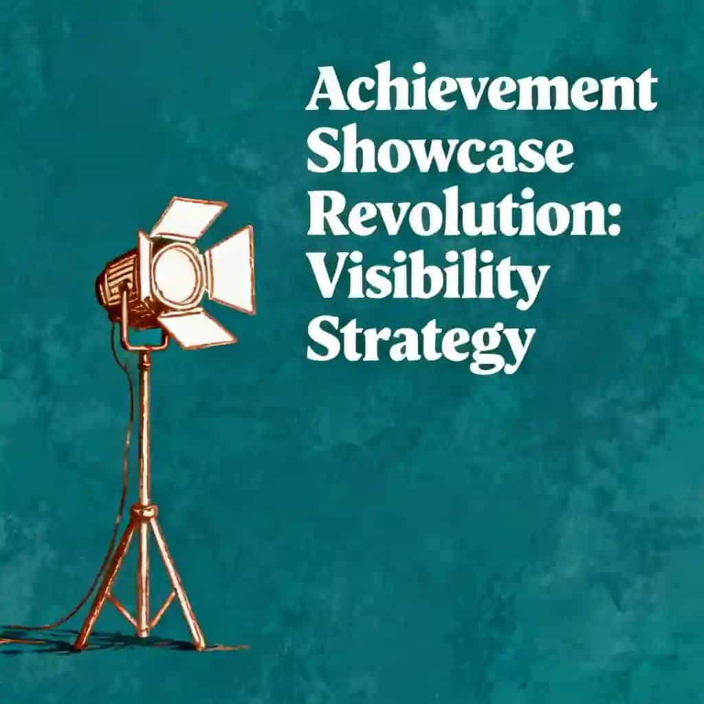 Capa do livro The Achievement Showcase Revolution: Professional Visibility Strategy