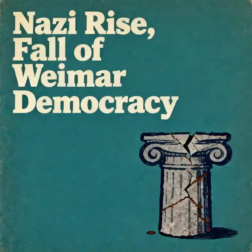 Capa do livro The Nazi Rise and the Fall of Weimar Democracy