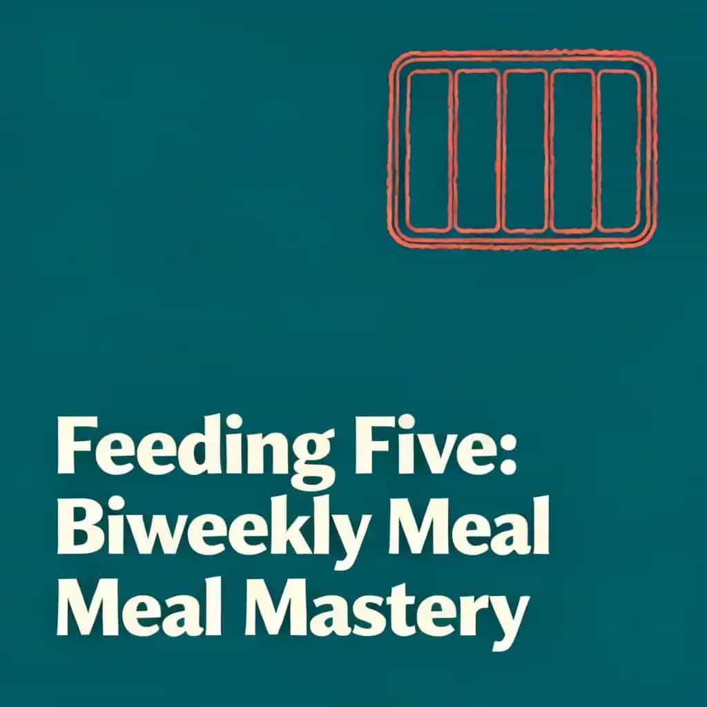 Feed 5 Adults: Bi-Weekly Shopping & Meal Mastery 书籍封面