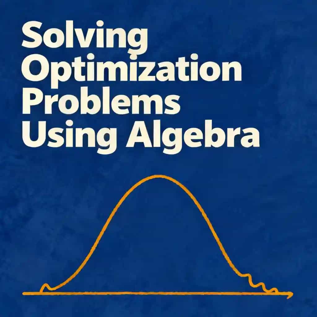 Copertina del libro Solving Optimization Problems Using Algebra