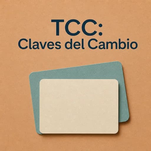 El Proceso Terapéutico: Claves de la TCC y Evaluación Clínica