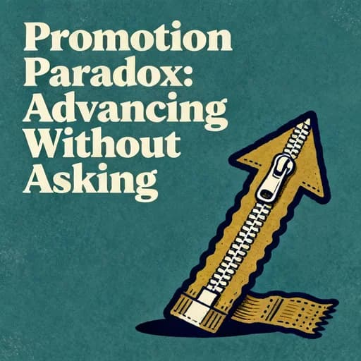 The Promotion Paradox: Getting Ahead Without Asking