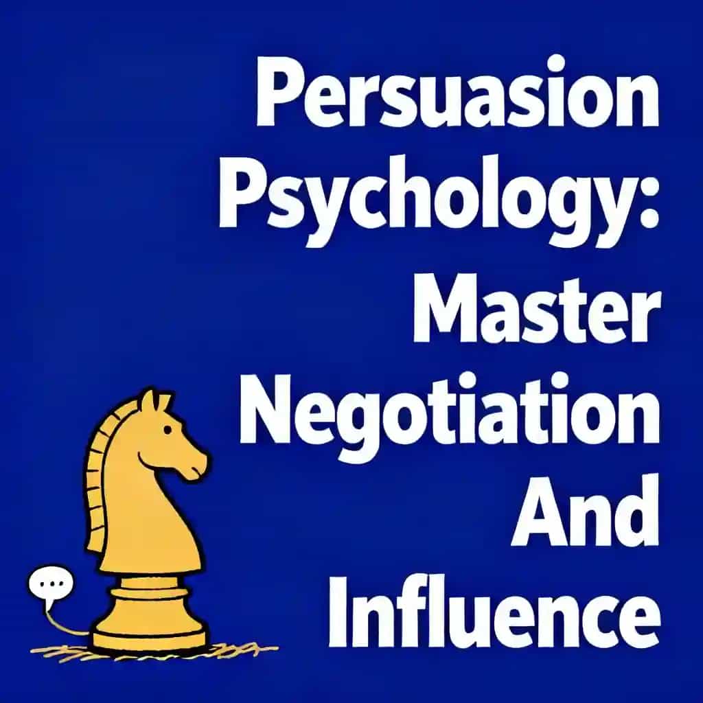 Master Negotiation and Influence: Psychology of Persuasion book cover
