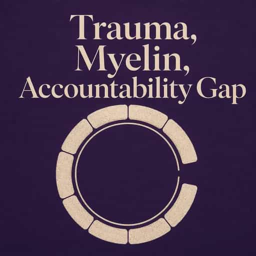 Buchcover von Trauma, Myelin, and the Accountability Gap