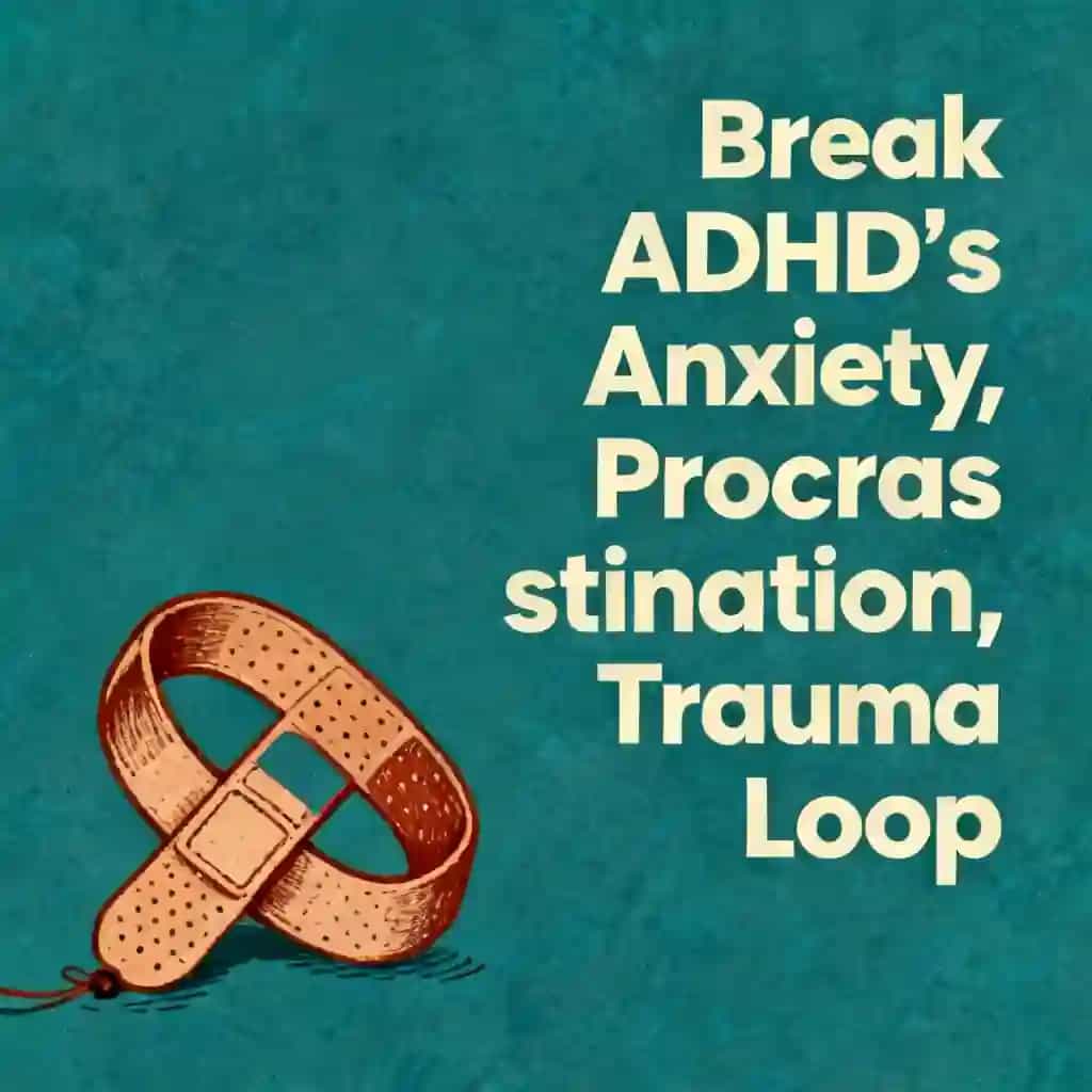 Buchcover von Breaking the Anxiety-Procrastination-Trauma Cycle with ADHD