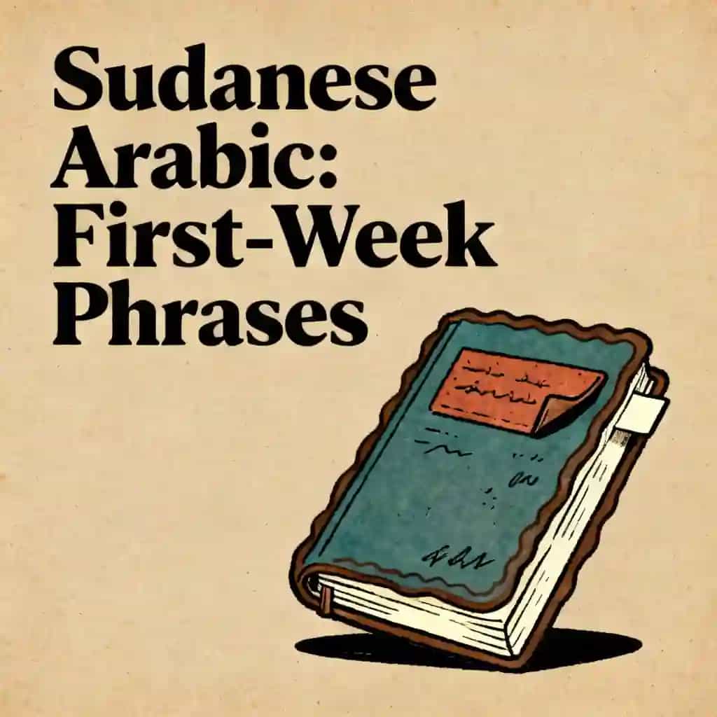 Sudanese Arabic Survival Phrases for Your First Week 책 표지