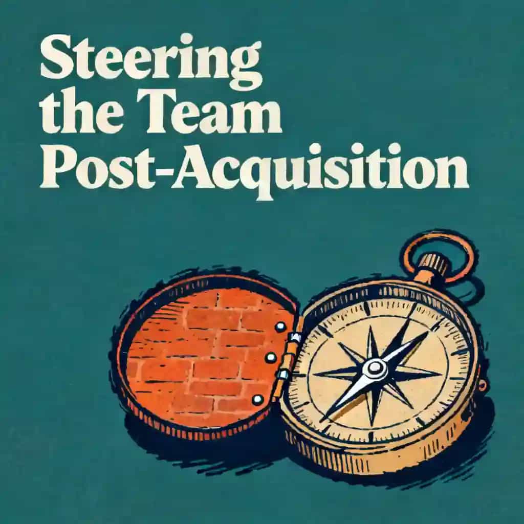 Managing a team after an acquisition book cover