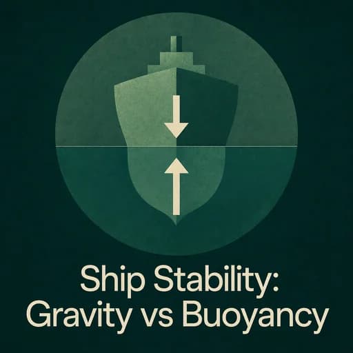 Ship Stability: Understanding Gravity and Buoyancy Forces
