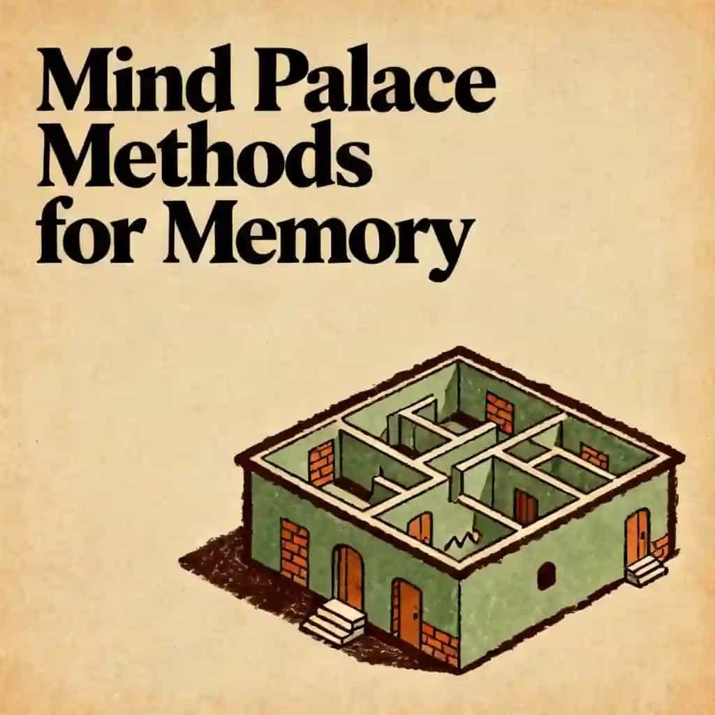 Couverture du livre Mind Palace Techniques for Better Memory