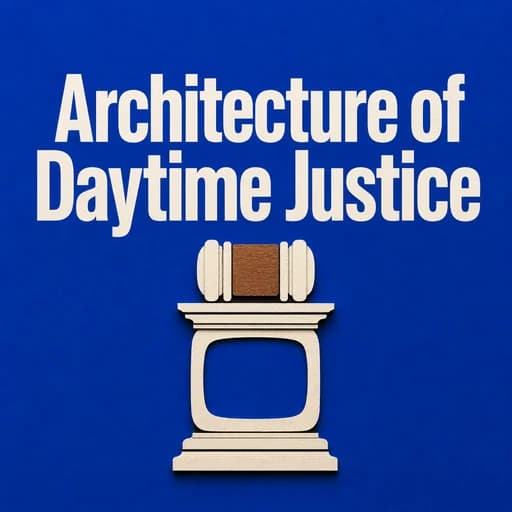 Judge Judy: The Architecture of Daytime Justice and TV Influence