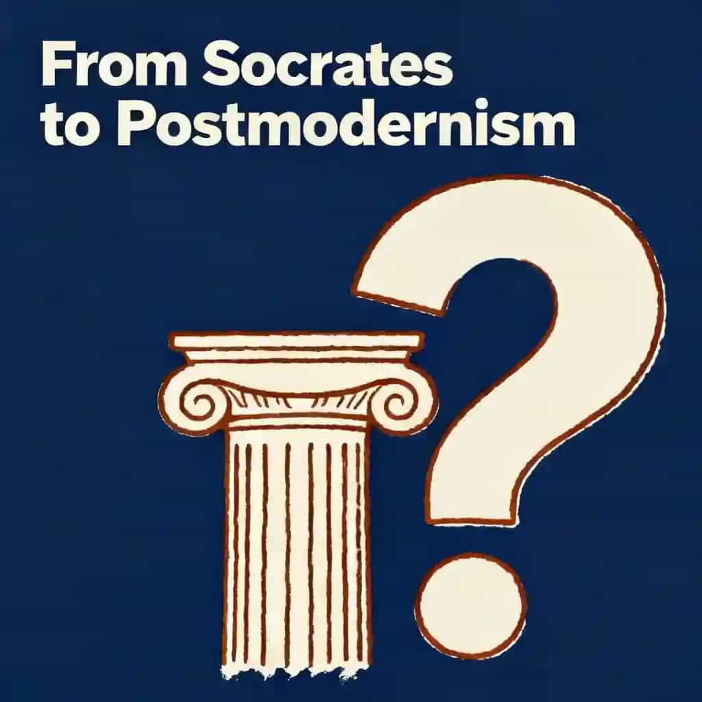 Couverture du livre From Socrates to Postmodernism: Western Philosophy's Epic Journey