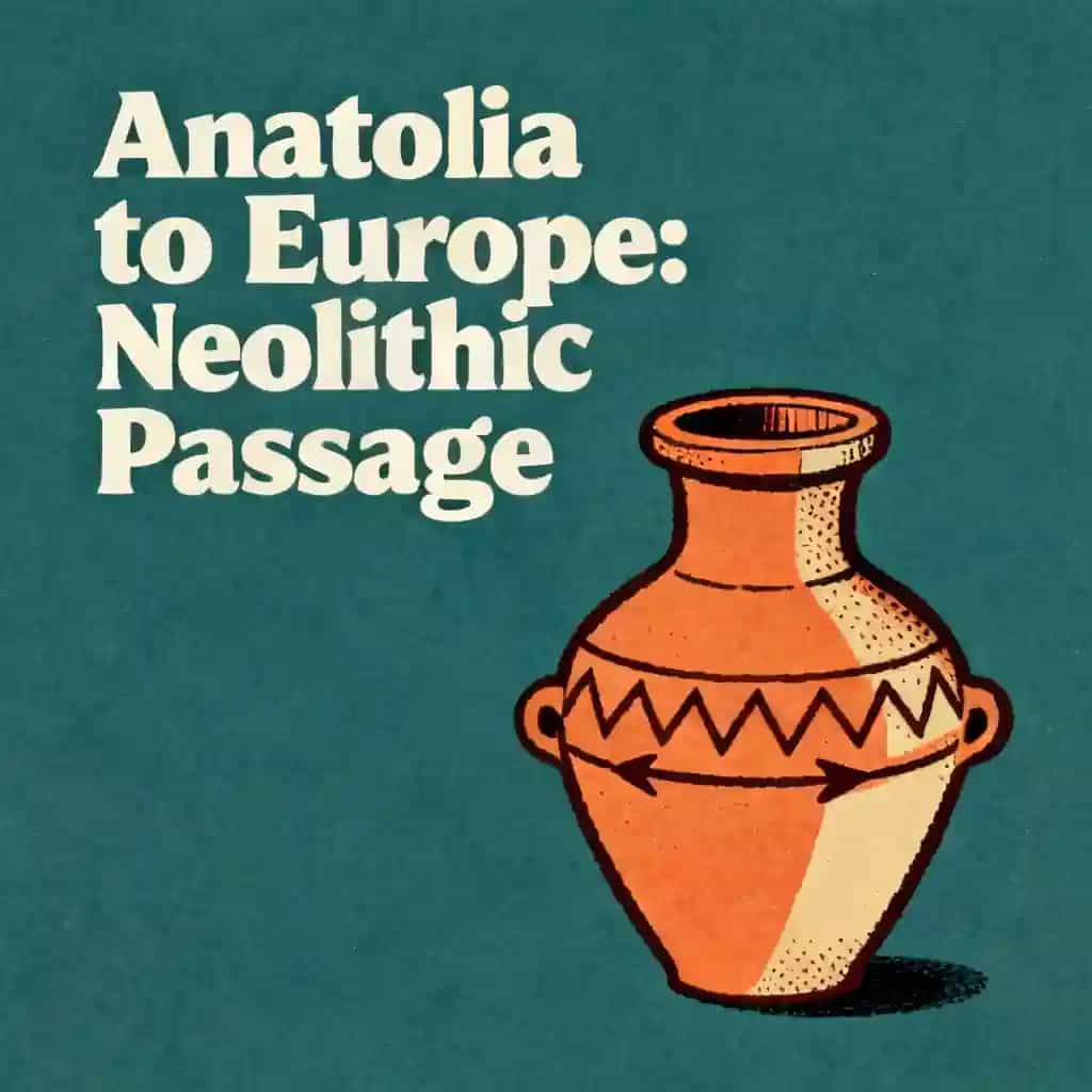 Couverture du livre From Anatolia to Europe: The Neolithic Journey