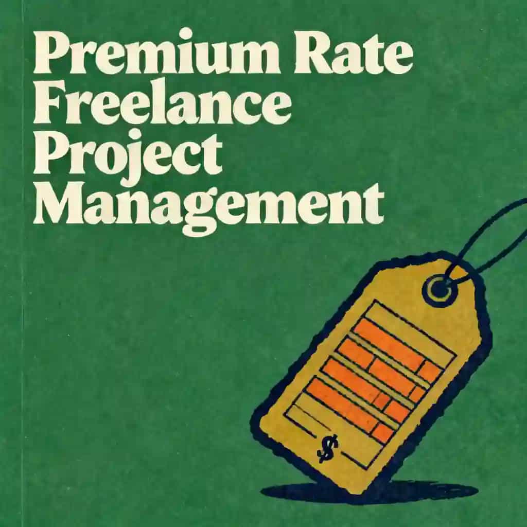 Buchcover von Freelance project management for premium rates