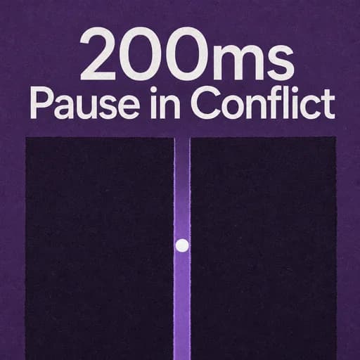 The 200 Millisecond Gap: Staying Centered in Conflict