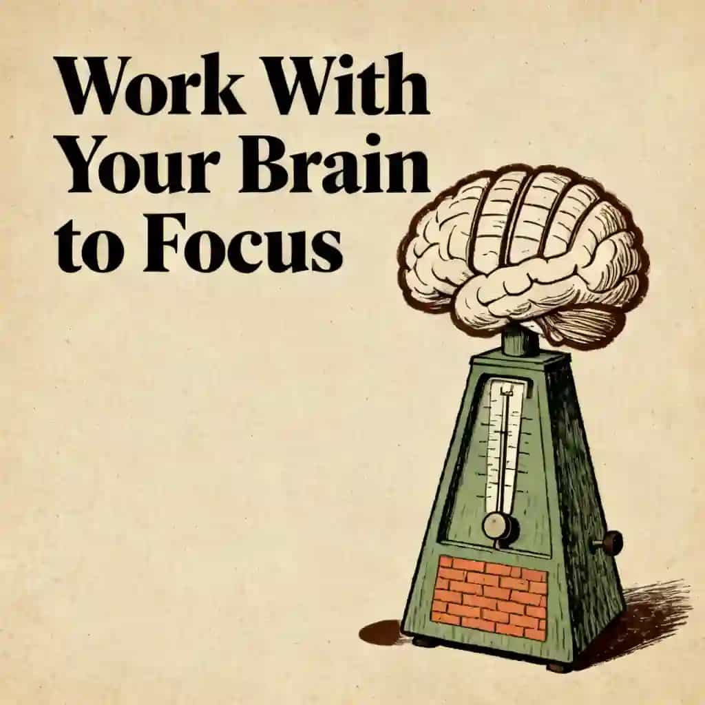 Capa do livro Focus better by working with your brain