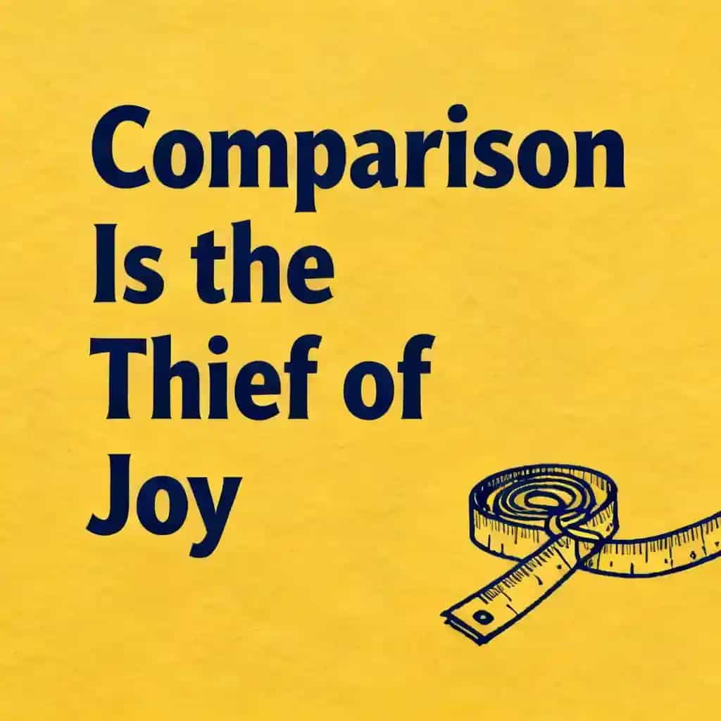 Copertina del libro Comparison is the Thief of Joy