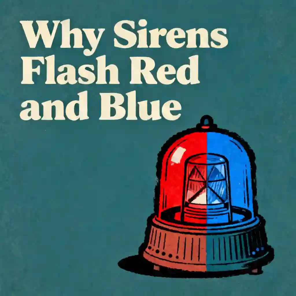 Why emergency lights are red and blue