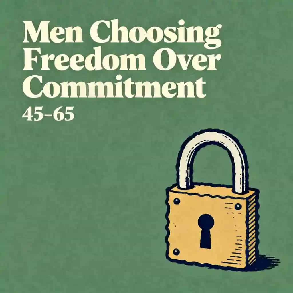 Why Men Choose Freedom Over Commitment book cover