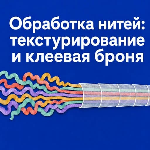Обработка нитей: текстурирование, кручение и шлихтование тканей