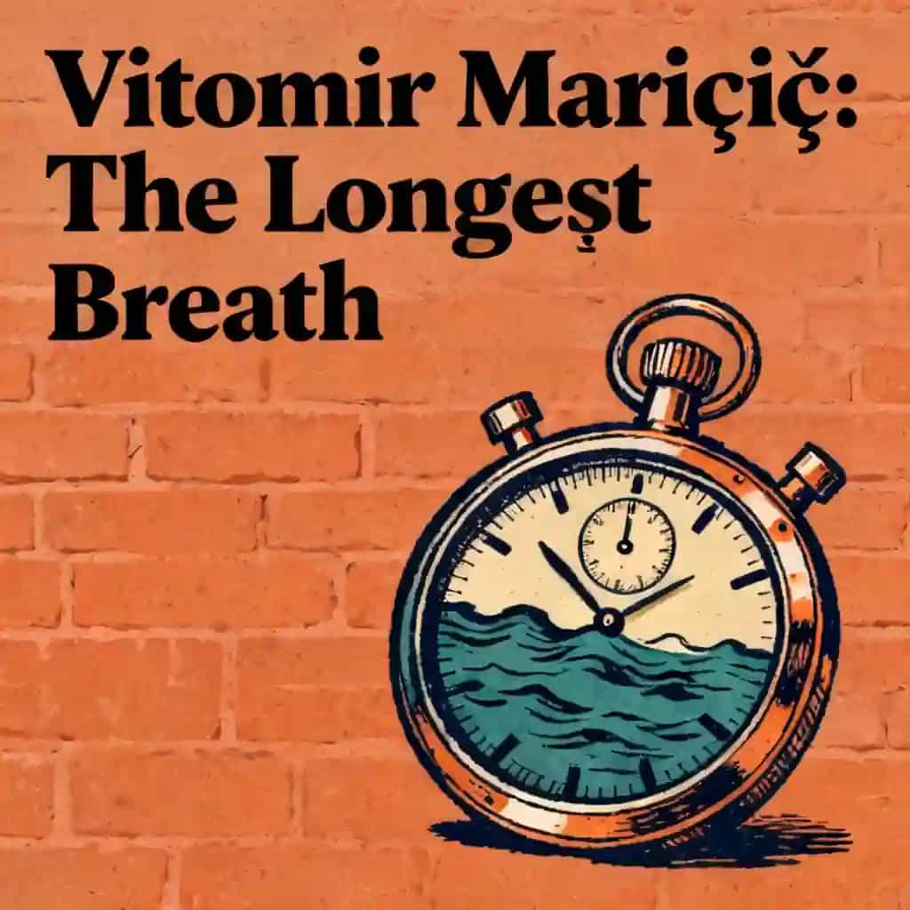 Copertina del libro The longest breath hold by Vitomir Maričić