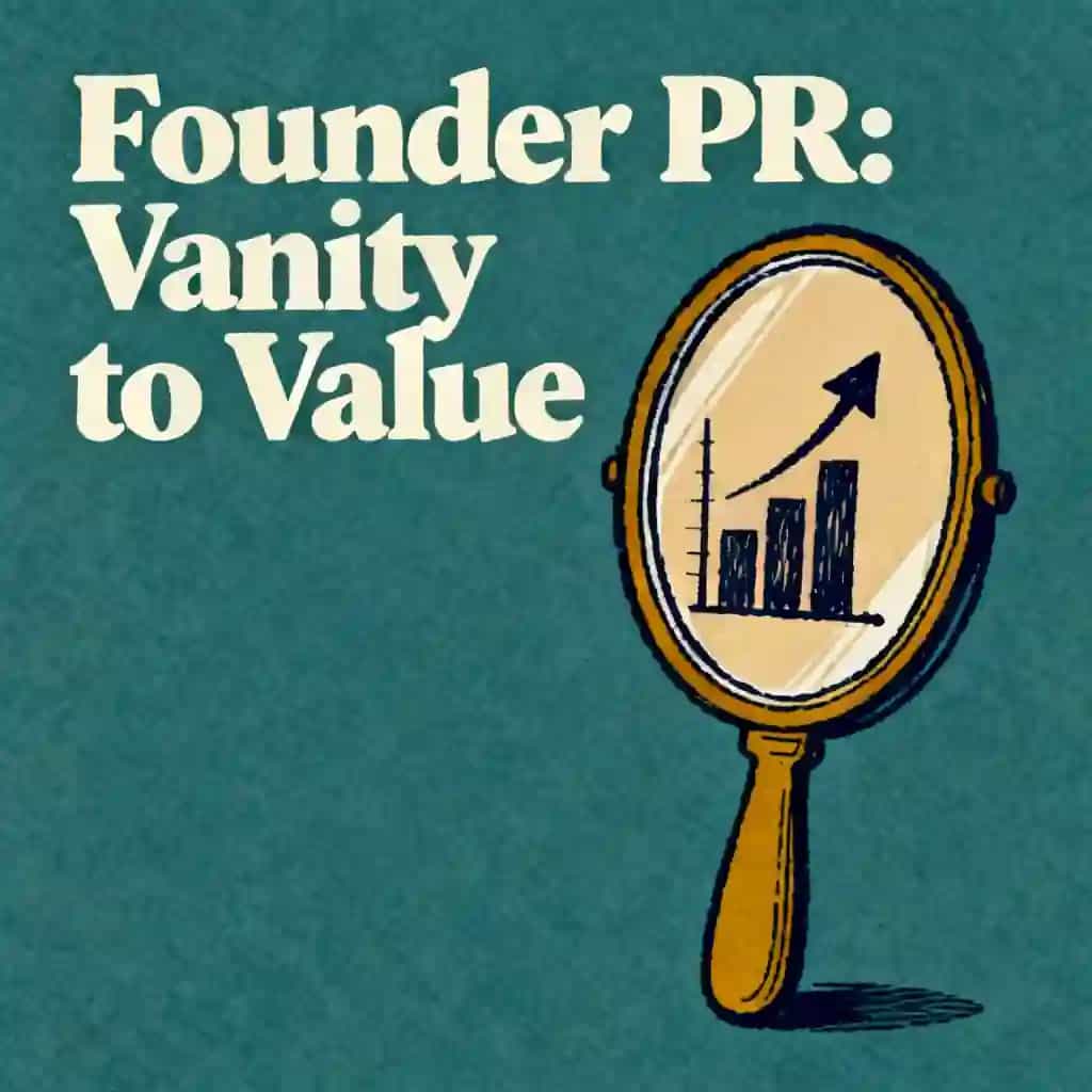 Copertina del libro PR for Founders: From Vanity to Value