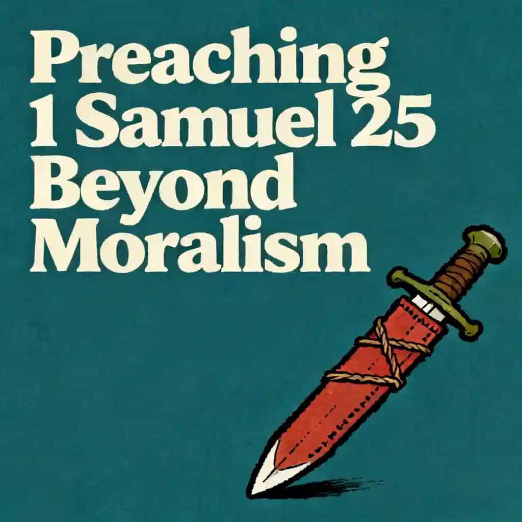 Preaching 1 Samuel 25 without the moralism 책 표지