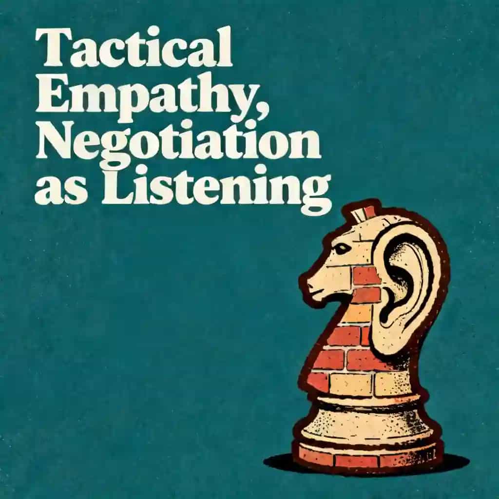 Capa do livro Tactical Empathy: The Art of Negotiation