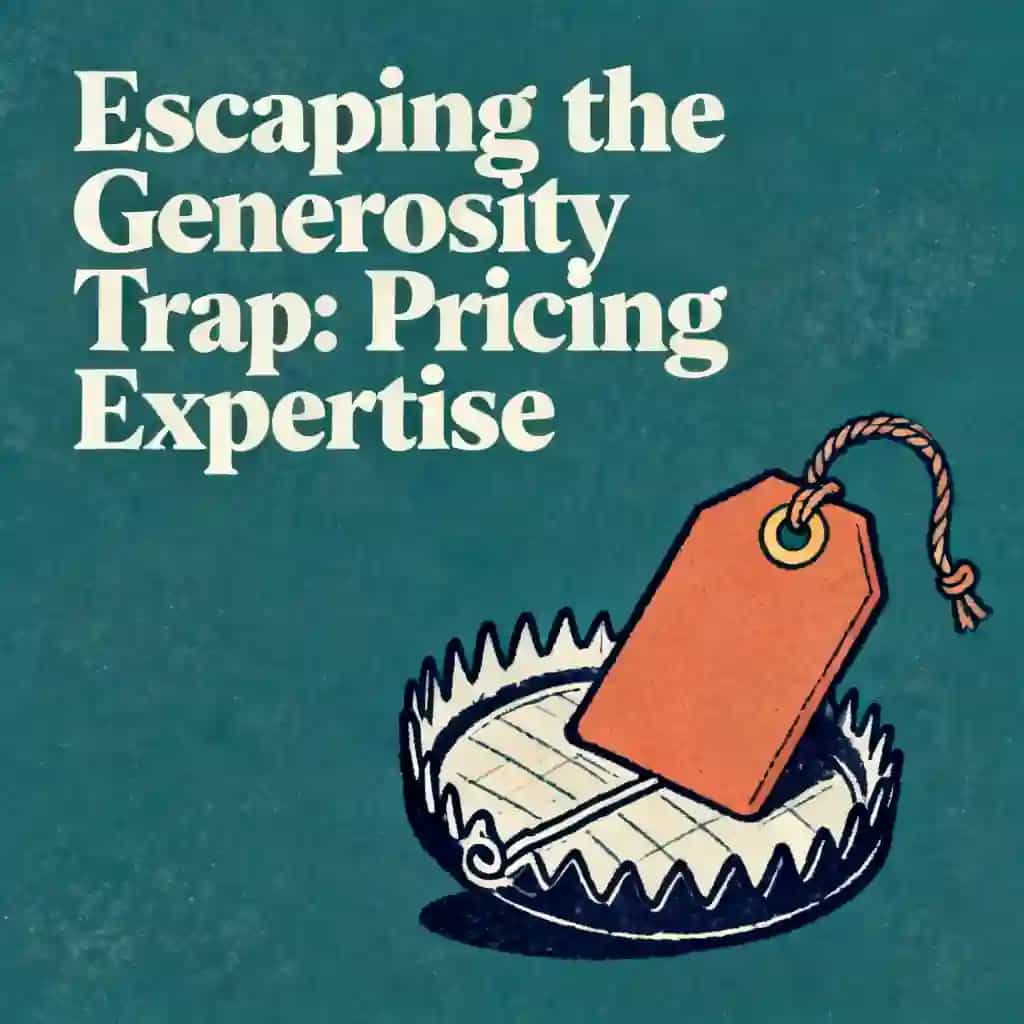 Capa do livro The Generosity Trap: Pricing Your Expertise