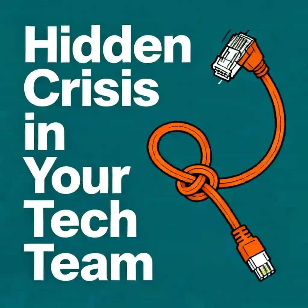 Buchcover von The Hidden Crisis in Your Tech Team