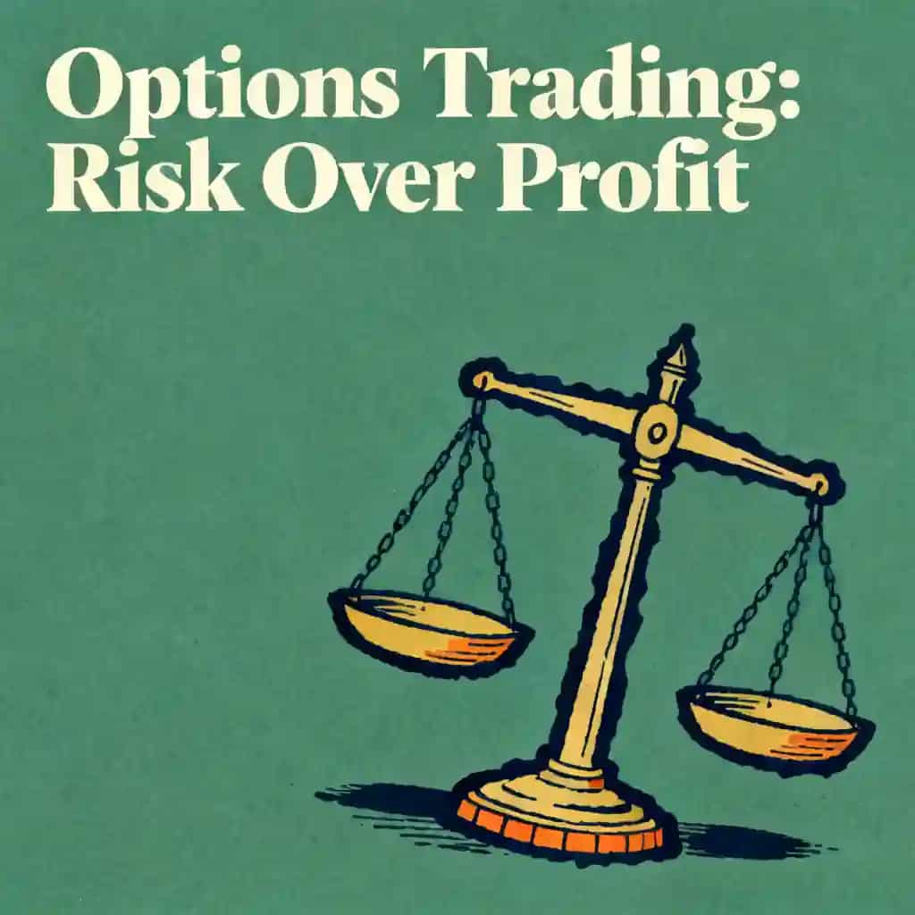 Options trading is about risk not just profit 책 표지