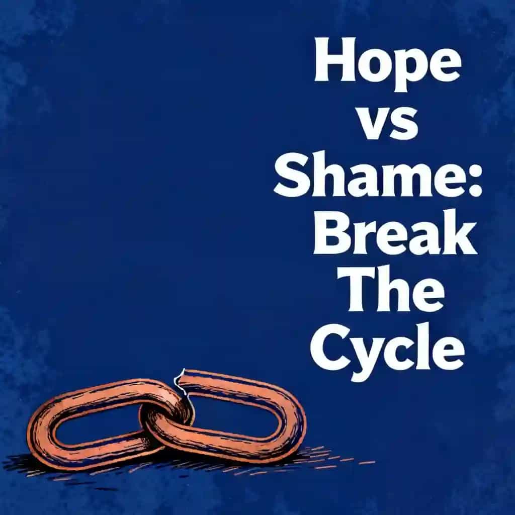Buchcover von Hope vs Shame: Breaking the Toxic Dance