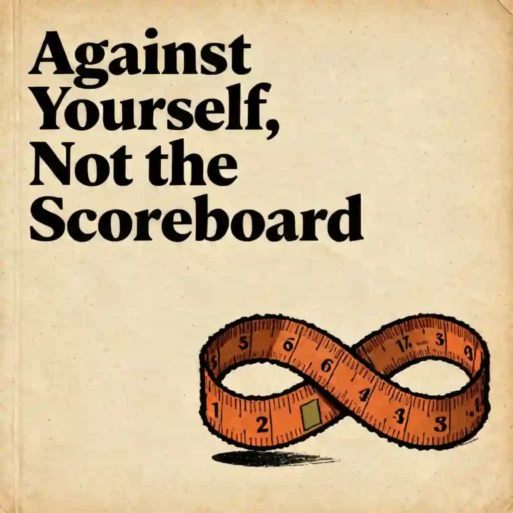 Buchcover von Competing with yourself instead of the social scoreboard