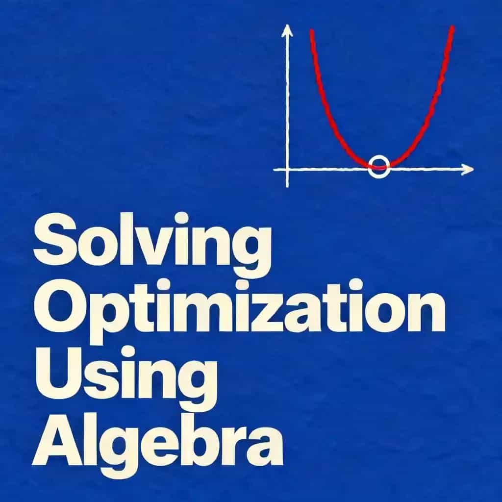 Copertina del libro Solving Optimization Using Algebra