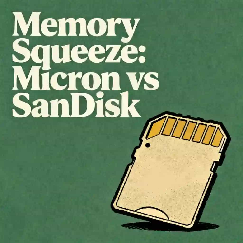 Capa do livro The Memory Squeeze: Micron vs. SanDisk