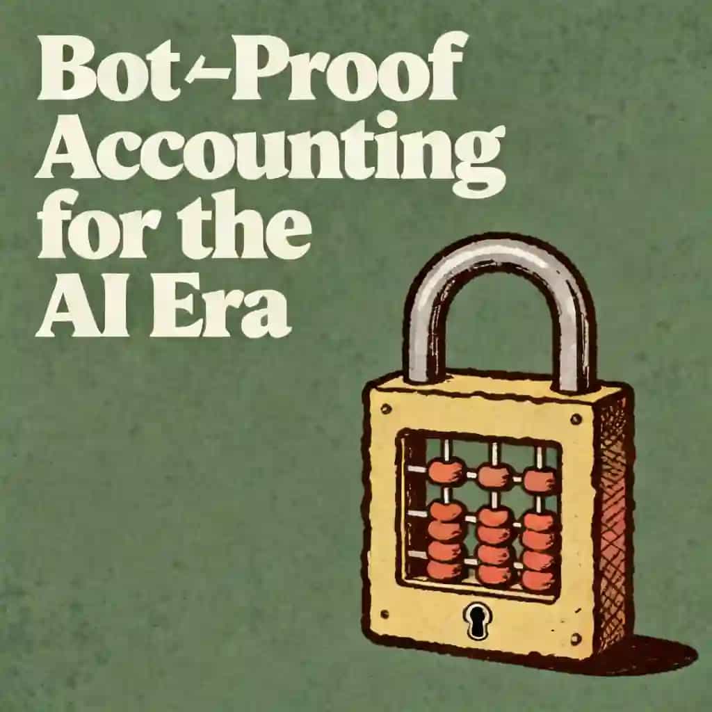 Portada del libro The Bot-Proof Accountant: Skills for the AI Era