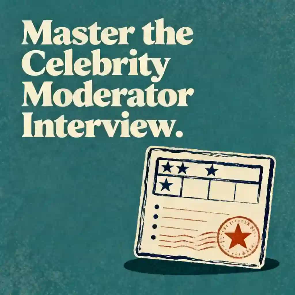 Ace Your Celebrity Moderator Interview 책 표지