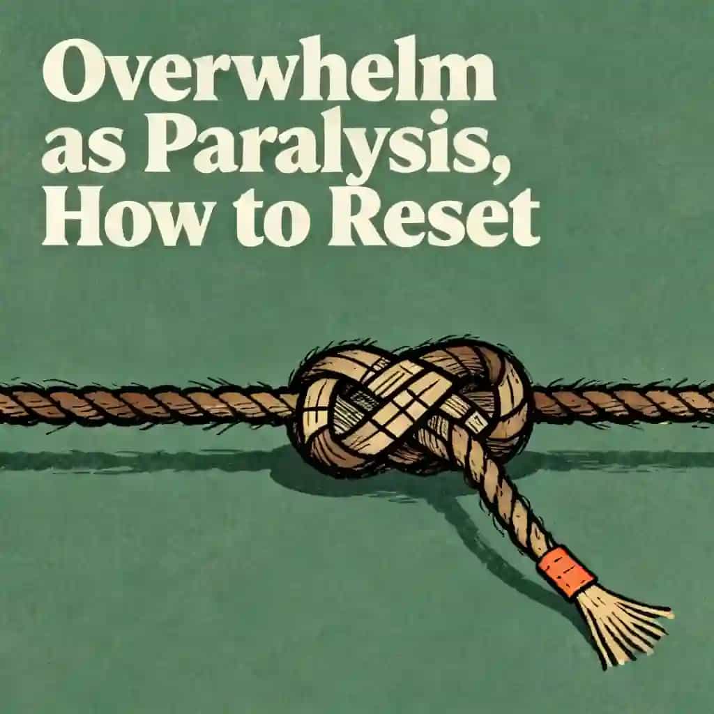 Why overwhelm feels like paralysis (and how to reset) book cover