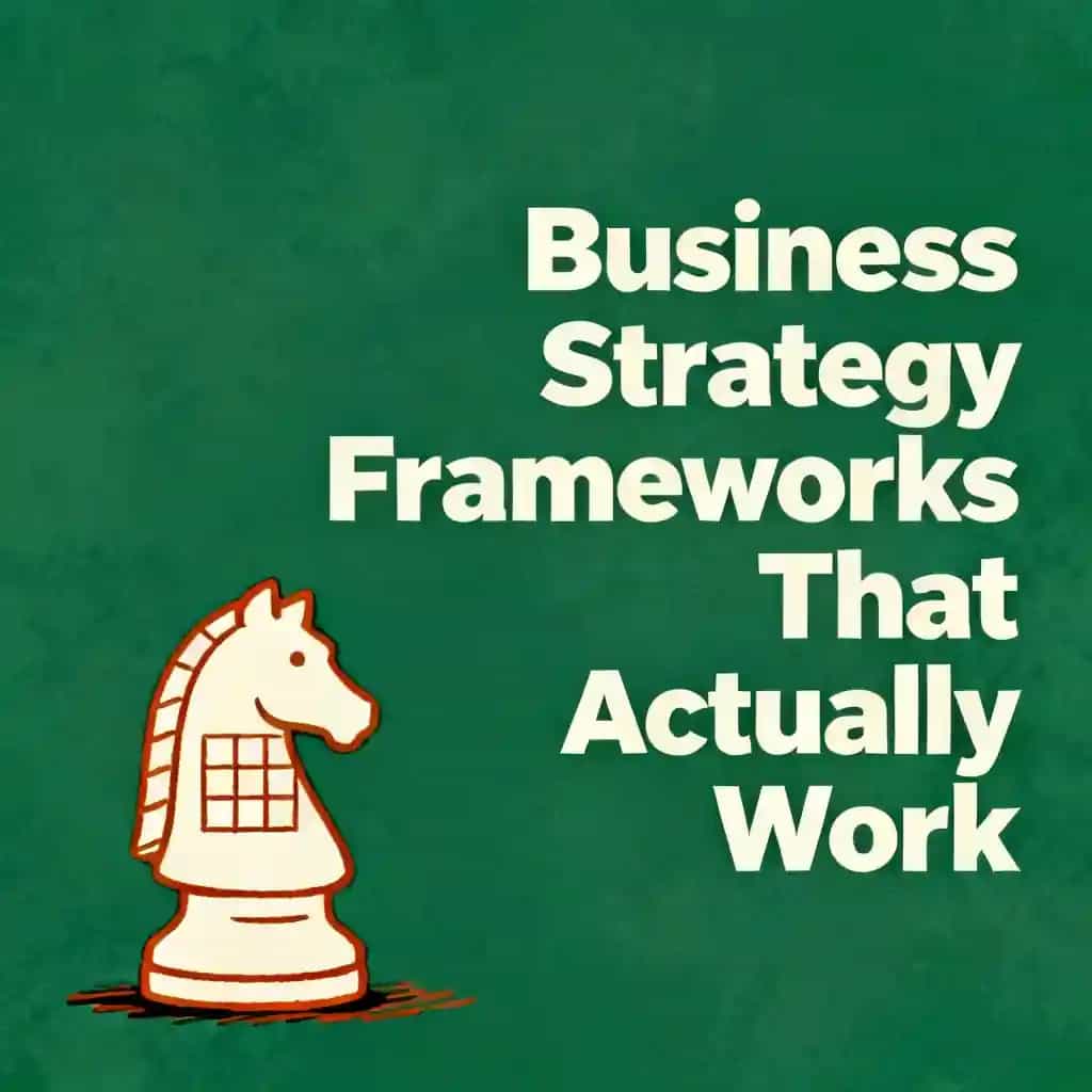 Copertina del libro Business Strategy Frameworks That Actually Work