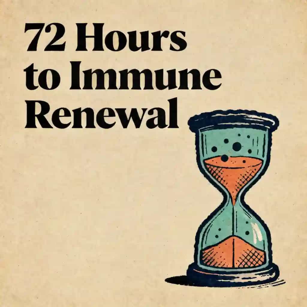 Couverture du livre The 72-Hour Fast: How It Rebuilds Your Immune System