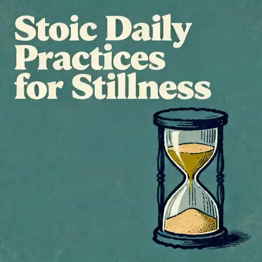 Stoic practices for daily life and finding stillness 책 표지