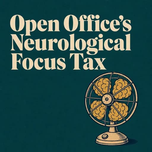 The Open Office: Neurological Impact and Cognitive Focus Tax